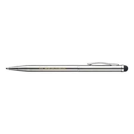 Macma Edelstahl Touchpen Kugelschreiber, grau/silbergrau