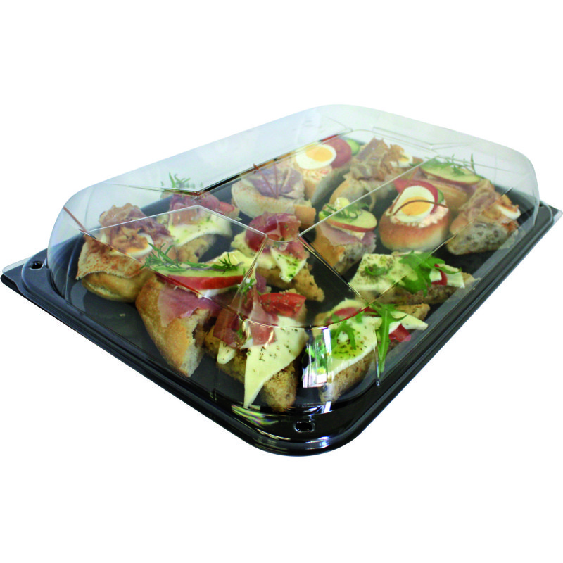 Plateau avec couvercle - Lot de 25