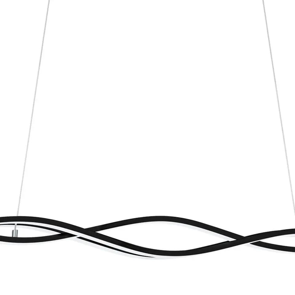 EGLO Lasana 3 Hanglamp - LED - 98,5 cm - Zwart/Wit