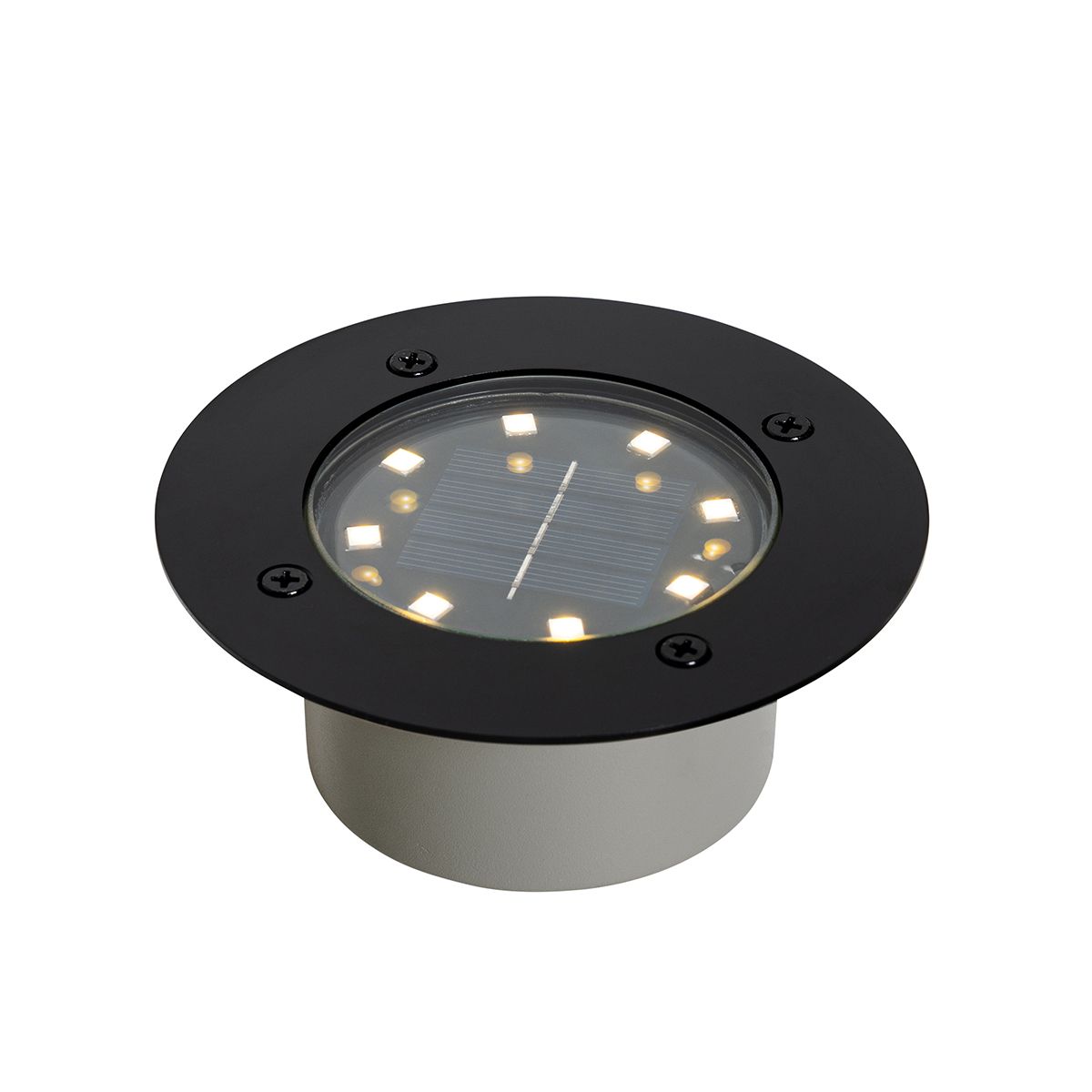 Set van 6 grondspots zwart incl. LED IP65 Solar - Terry