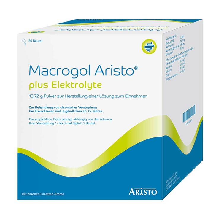 Macrogol Aristo plus Elektrolyte 13,72 g Ple, 50 St