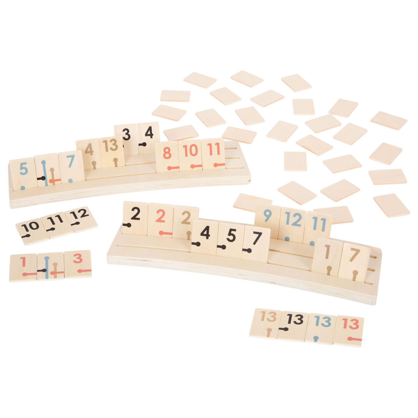 Small Foot-Houten Rummy Spel