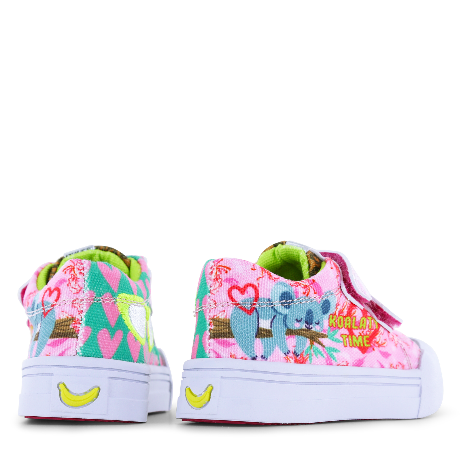 Go Bananas sneaker klittenband - Koala Canvas | Meisjes schoenen