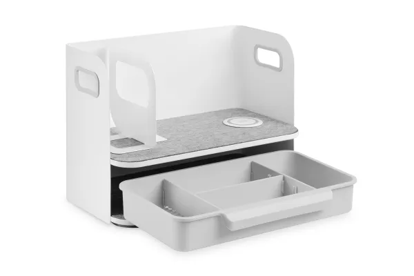 DIGITUS Organiser med QI-oplader 22x40x29cm hvid