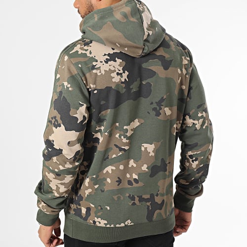 Sweat Capuche A Bandes Camo AOP IP0284 Vert Kaki Camouflage