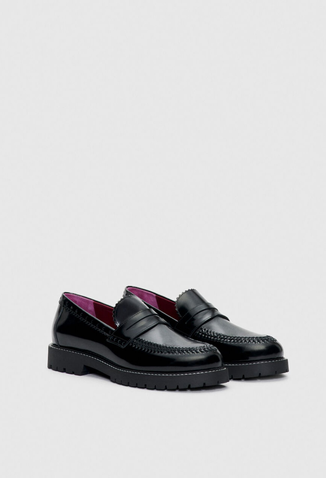 Mocassins en cuir