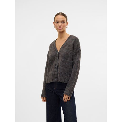 Vero Moda Ingrid Cardigan, Dark Grey Melange, XL