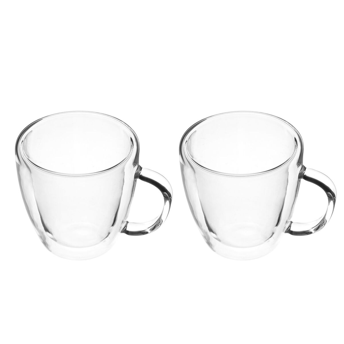 Dobbeltvegget kaffeglass 25 cl, 2-pakk