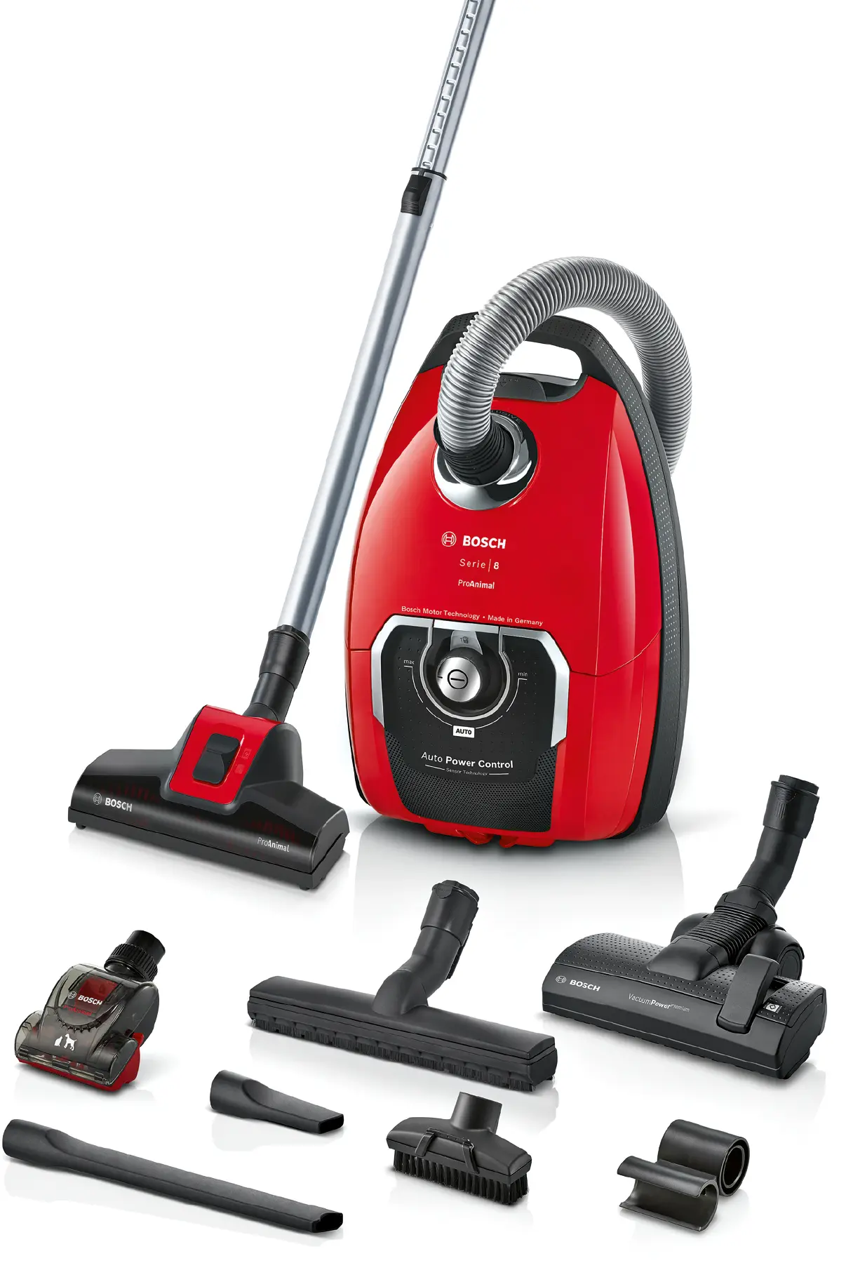 Serie 8 Stofzuiger met zak ProAnimal Rood