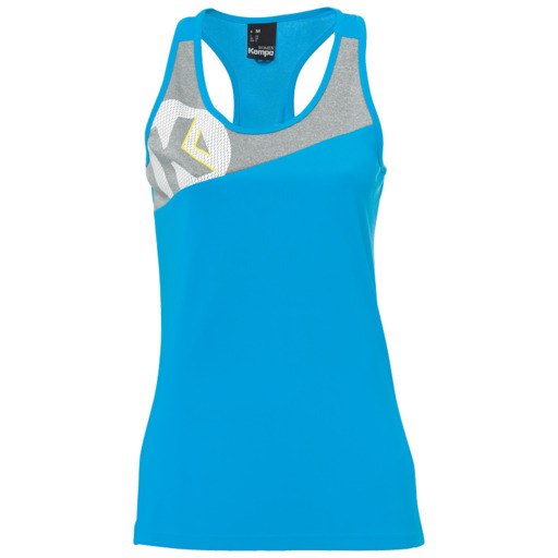 Core 2.0 Singlet Feminino Kempa Azul/gris Oscuro Me Kempa