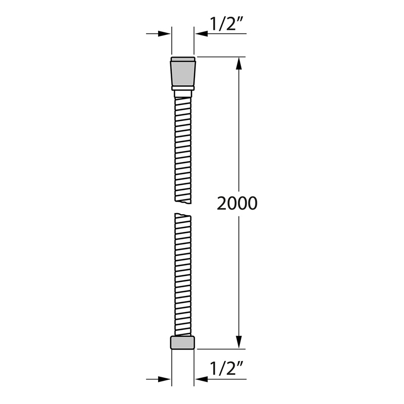 Tiger Essential doucheslang 200cm chroom