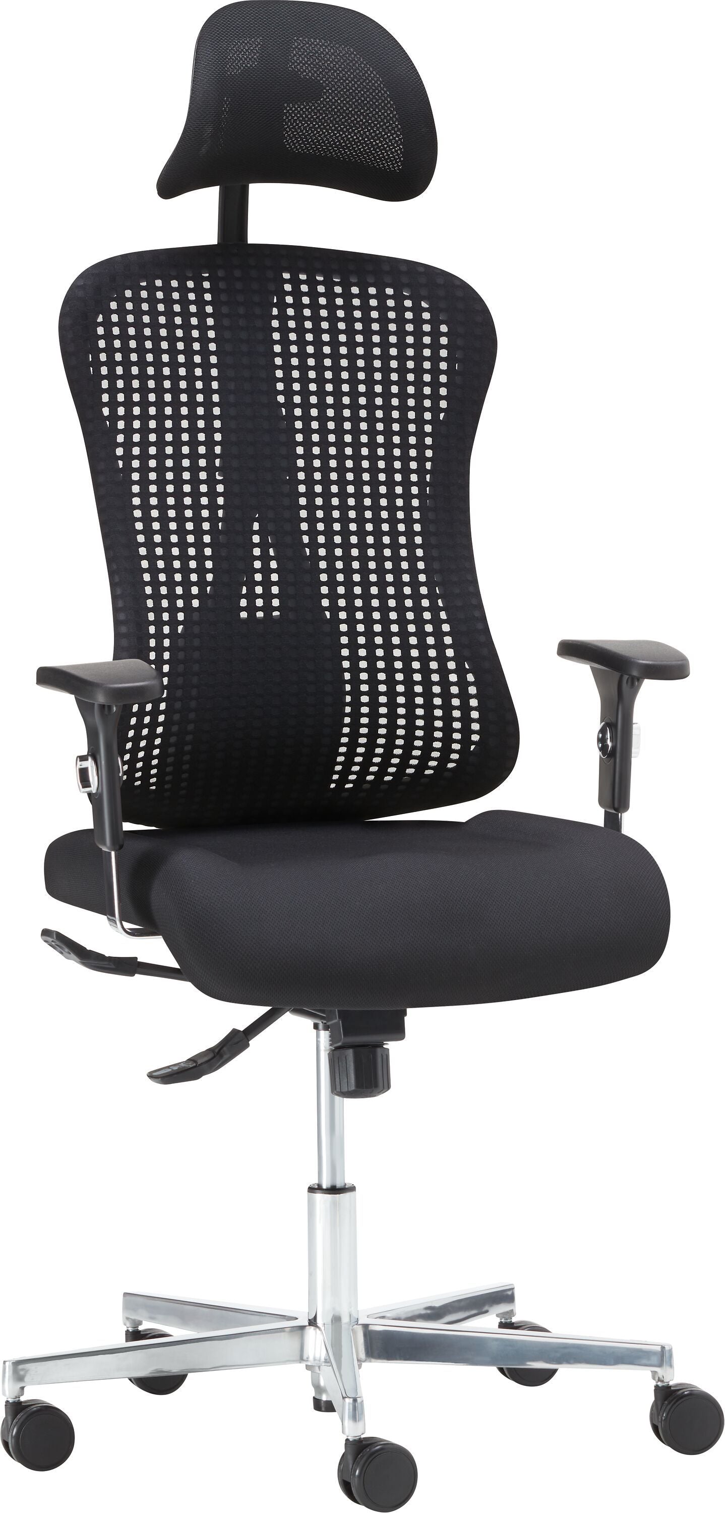 CLEVER Bürostuhl - Schwarz / B: 68.0 cm x T: 68.0 cm x H: 118.0 cm
