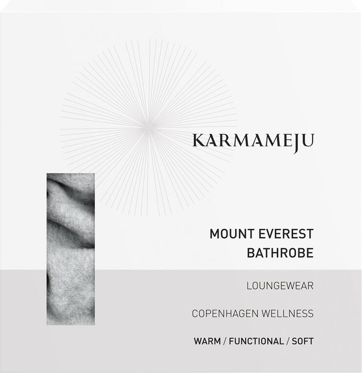 Karmameju Skincare Bathrobe, Mount Everest, light grey Grå