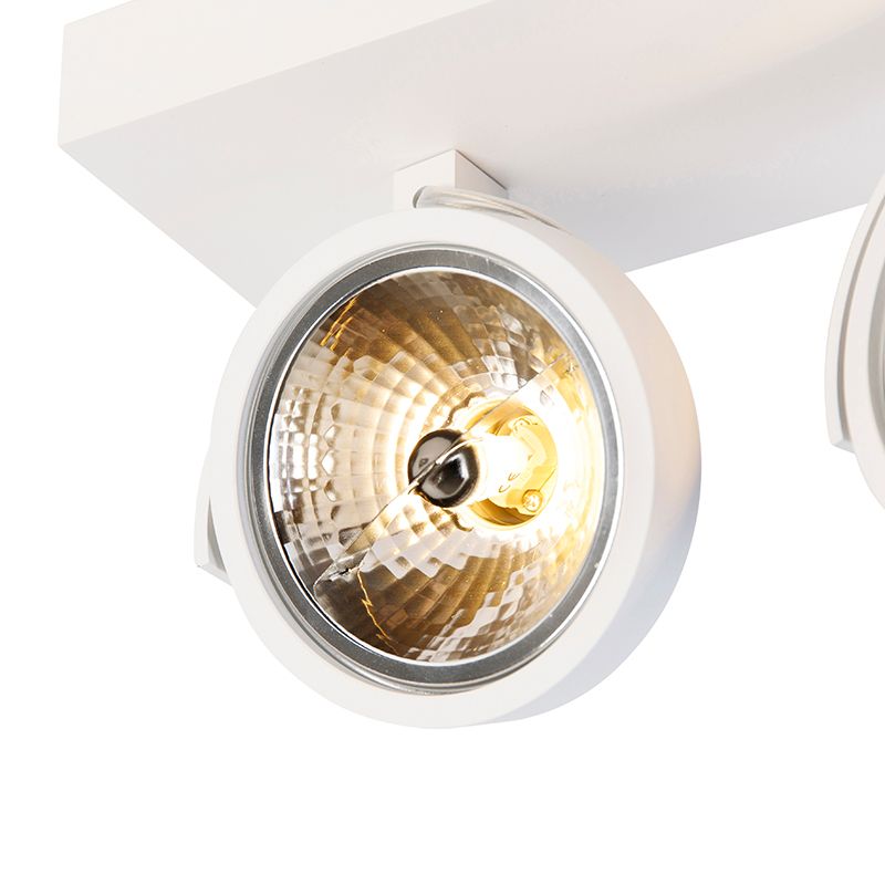 Design spot wit verstelbaar 2-lichts - Go