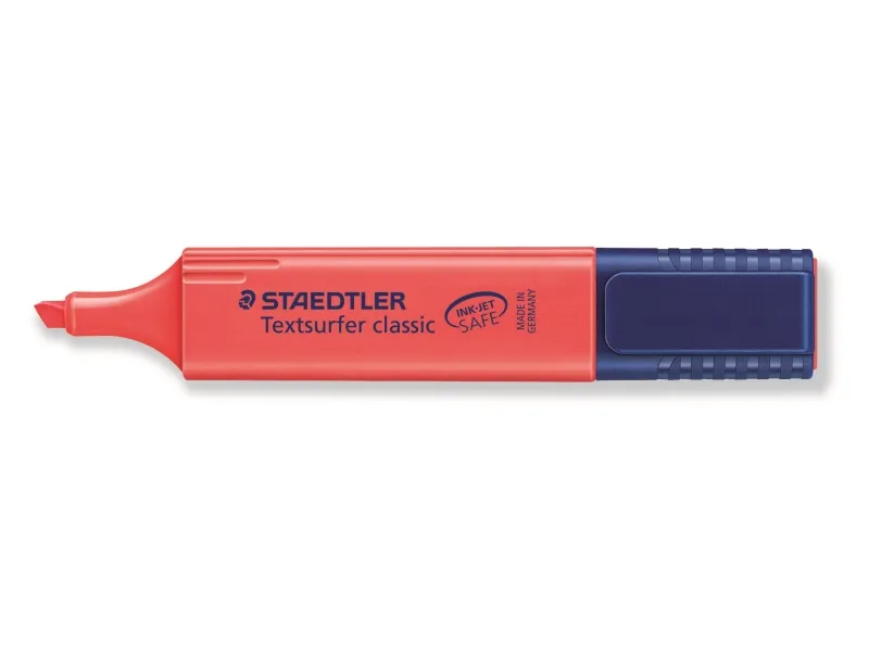 Tekstmarker Staedtler 364 rød Textsurfer Classic - (10 stk.)