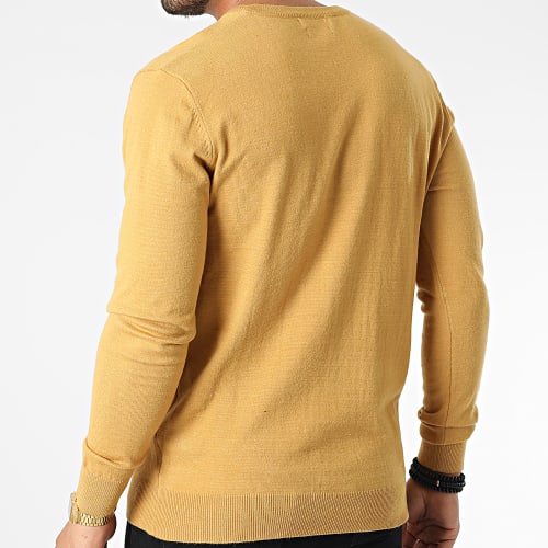 Pull Col V 6745 Moutarde