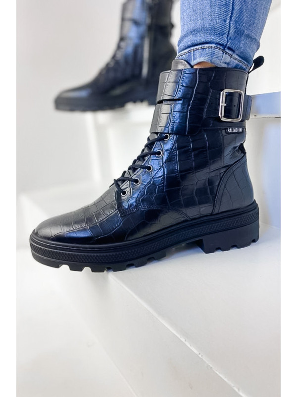 CULT 03 CROCO BLACK/CROCO - Palladium