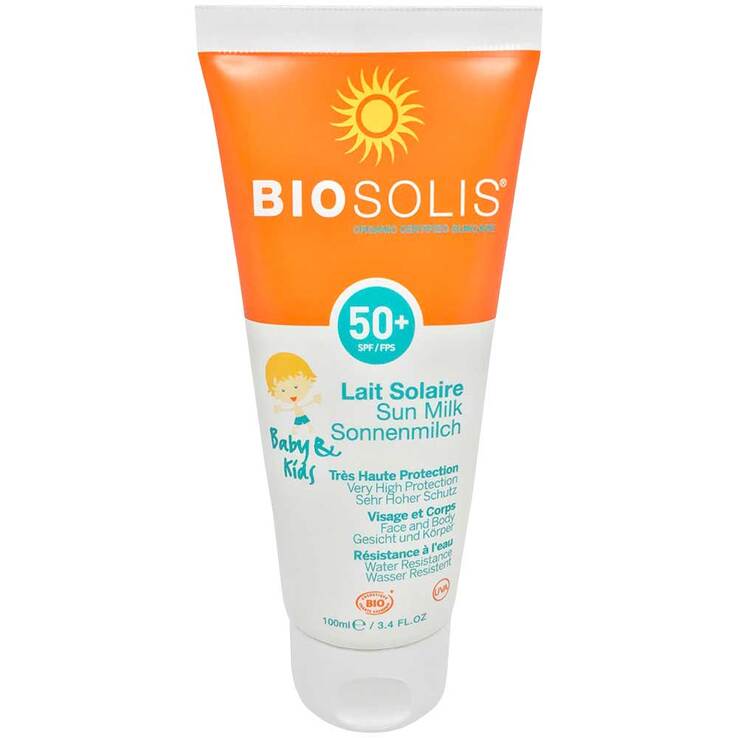 Bio Sonnenmilch Baby & Kids LSF 50 + Biosolis, 100 ml