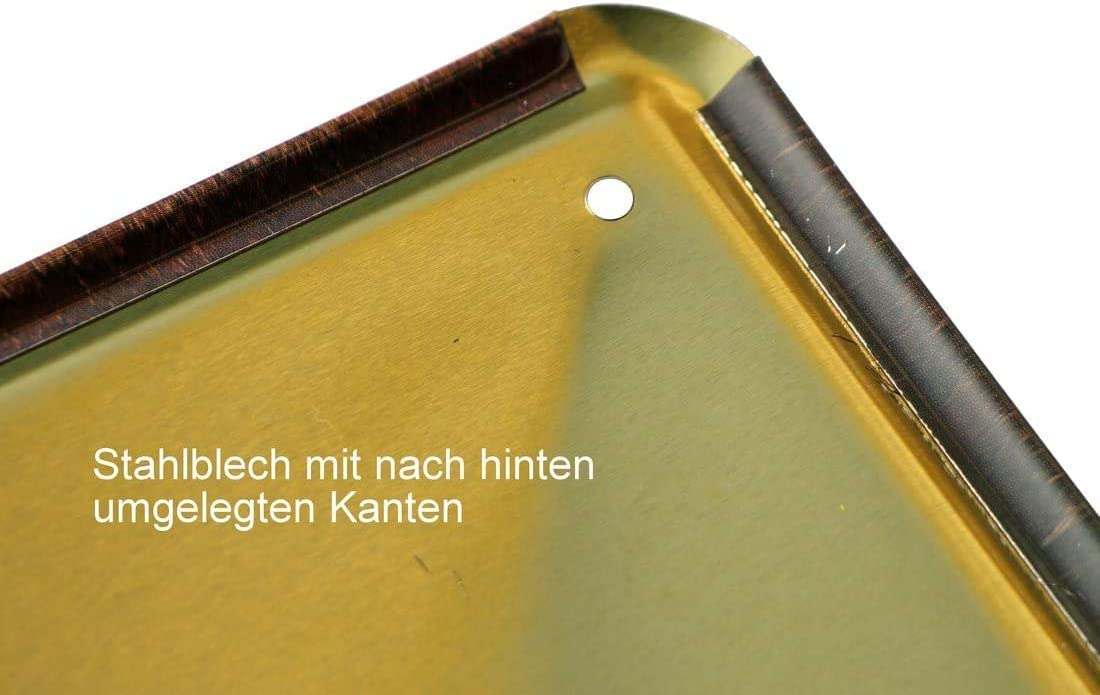 (30x20cm) Blechschild Cocktail Bar Dekoration Rezept Metallbild Pub Accessoire - Bramble