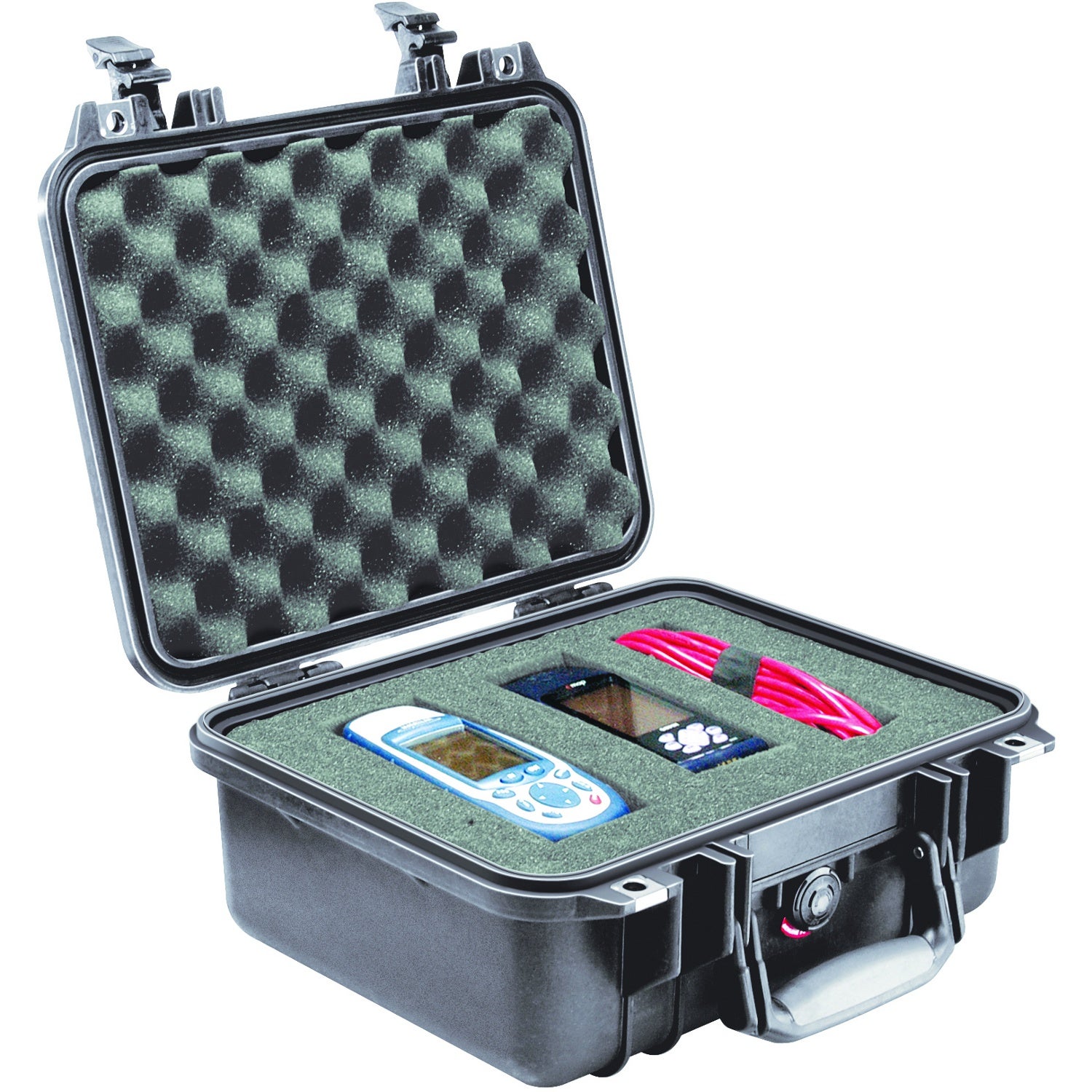 Peli 1400 SVF flightcase zilver met schuim 300x225x132 mm