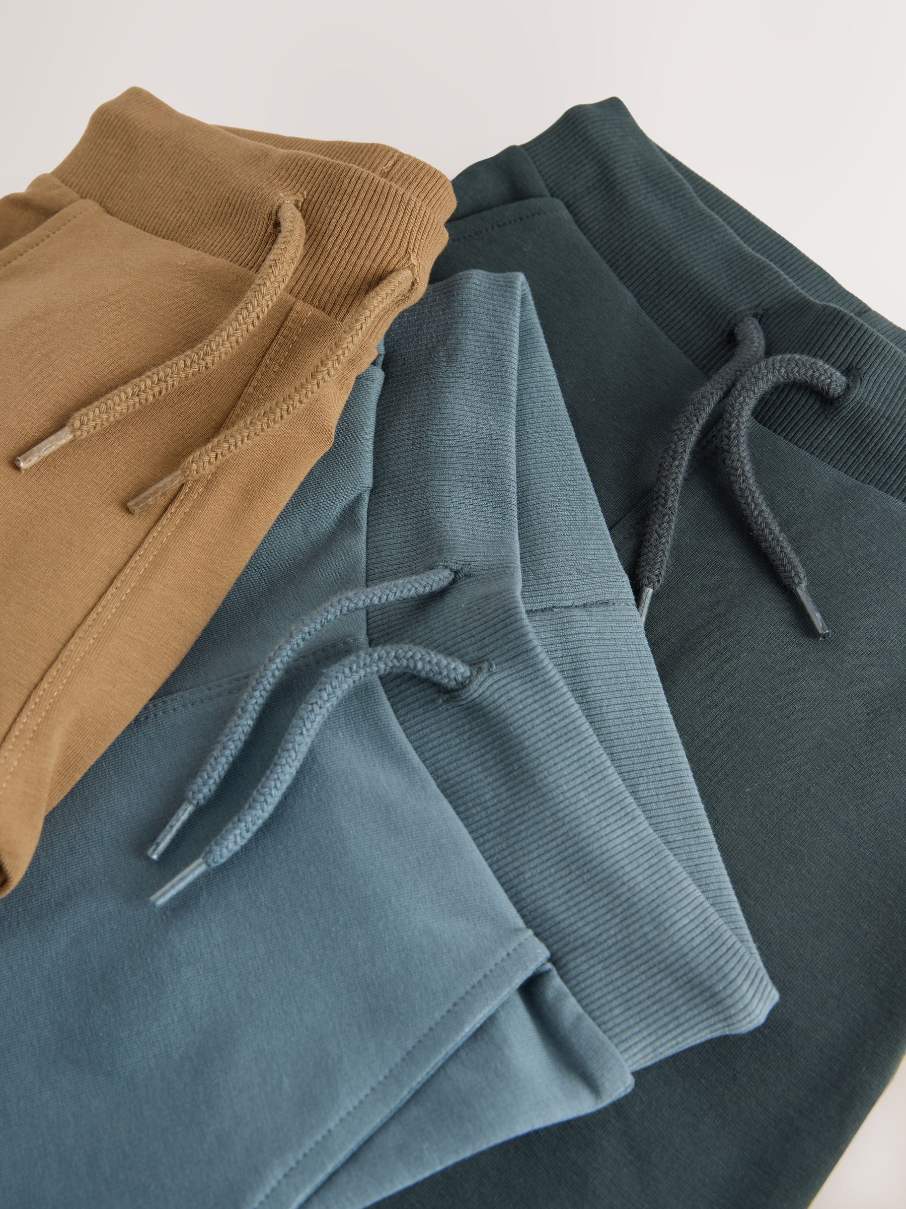 Blauw/Lichtbruin/Antracietgrijs - Set van 3 superskinny joggingbroeken (3 mnd-7 jr)
