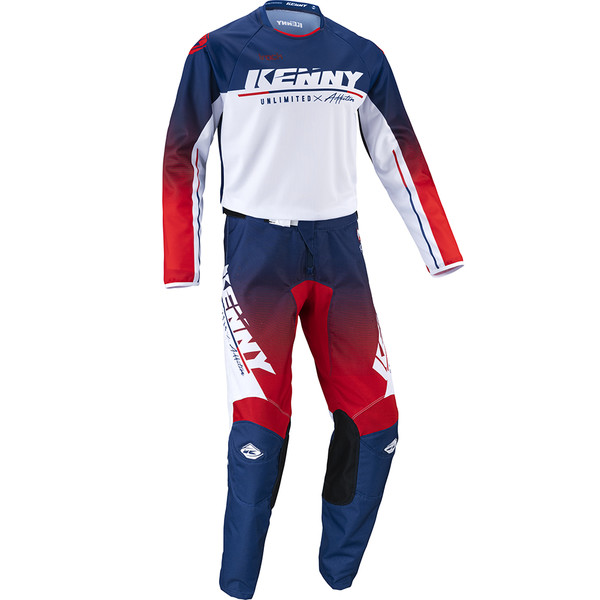 Kenny - Maillot Track Focus - 2022 Blanc / Navy / Rouge