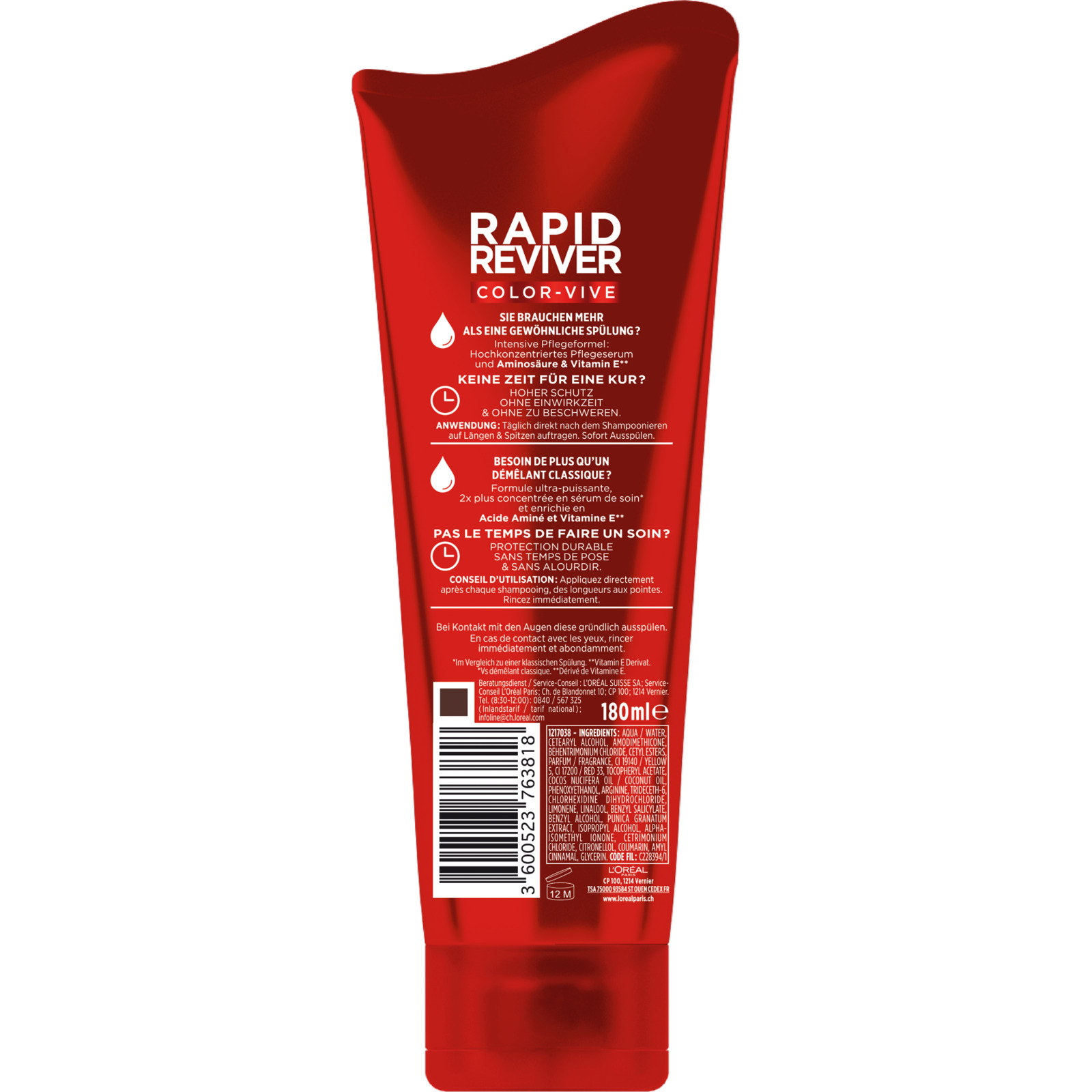 L’Oréal Elsève Rapid Reviver Color-Vive Intensivspülung 180 ml