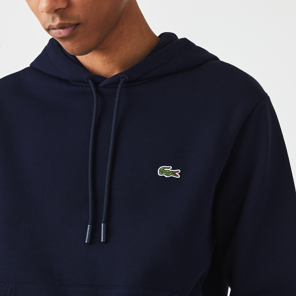Moletom com capuz de algodão LACOSTE