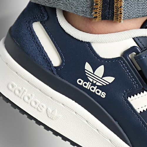 Baskets Forum Low IE7172 Indigo Cloud White Crew Yellow
