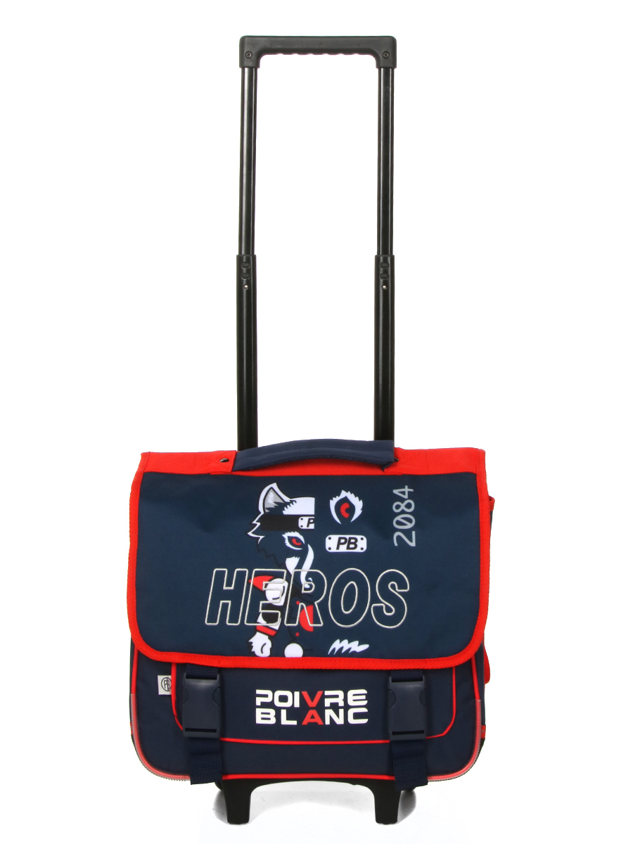 Cartable À roulettes Poivre Blanc Boy Fox Hero 38 cm