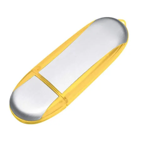 Macma USB-Stick aus Metall 1GB, silber-gelb