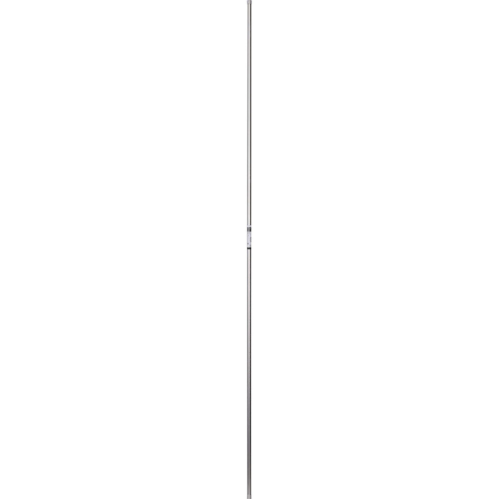 Barre pour tringle à rideaux fer forgé argent mat 2.50m