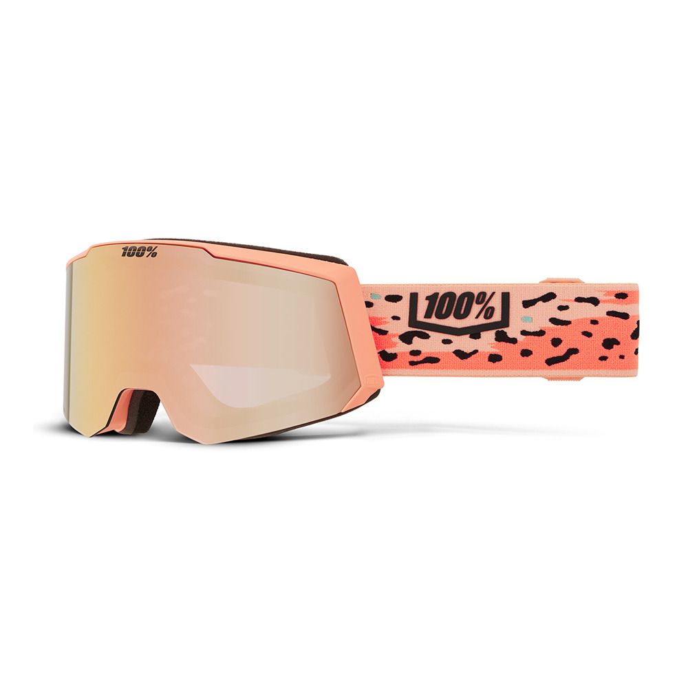 100 percent SNOWCRAFT S HIPER - Masque ski + écran supplémentaire Femme safari/peach