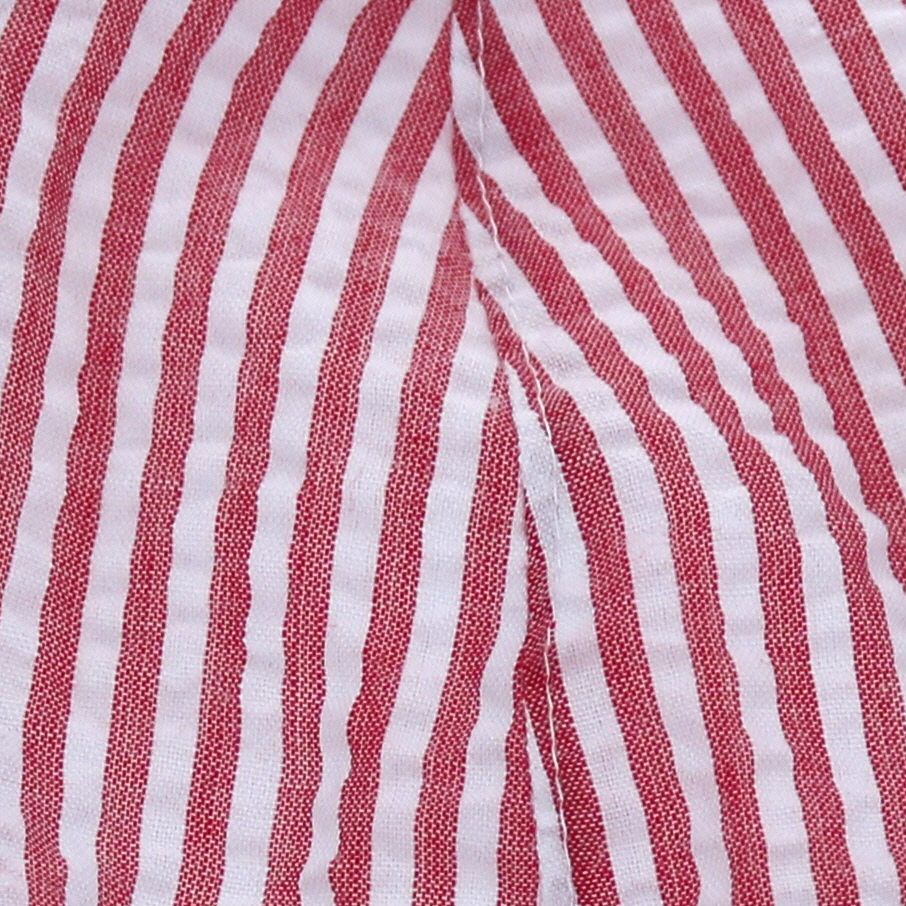 Casquette bébé à rayures rouge