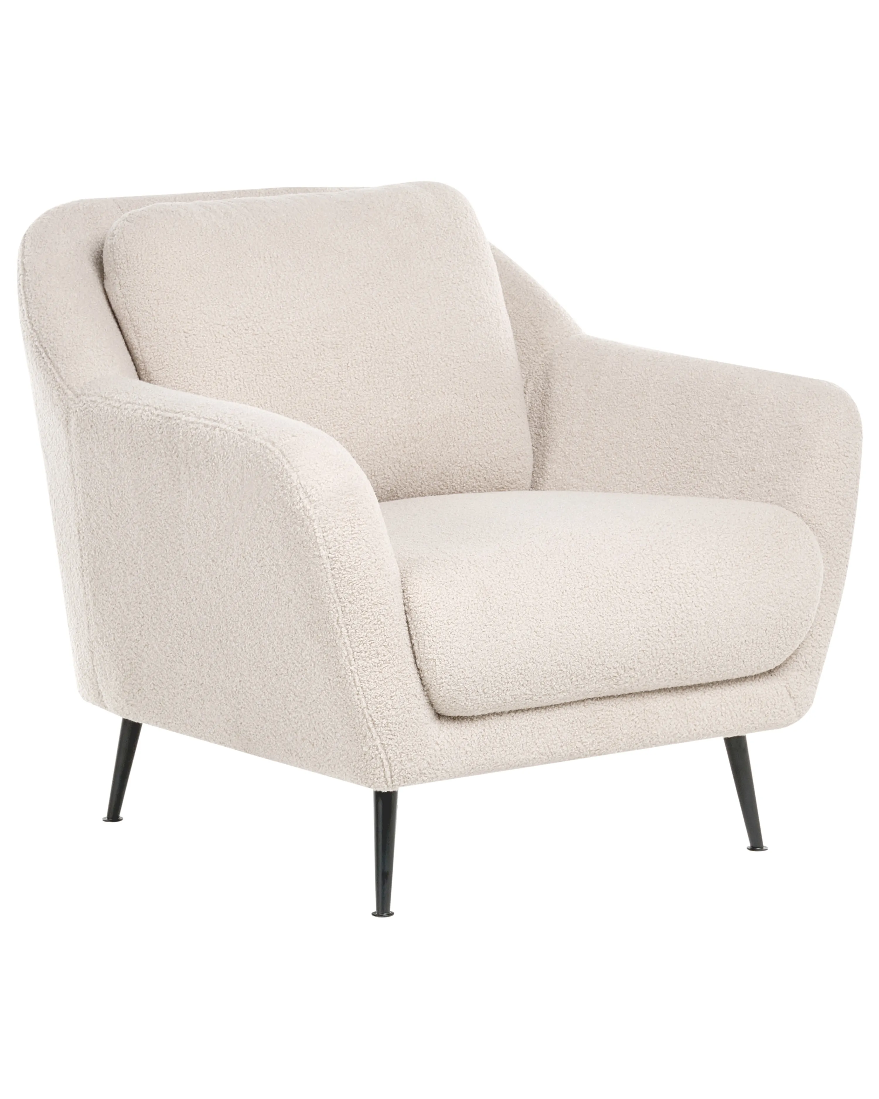 Fauteuil EIBY Bouclé Beige