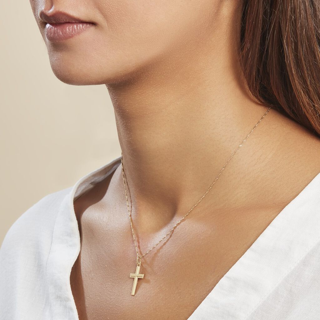Pendentif Alyssa Croix Or Jaune