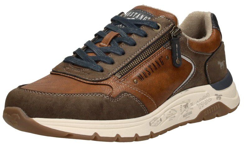 Mustang Veterschoenen Laag cognac