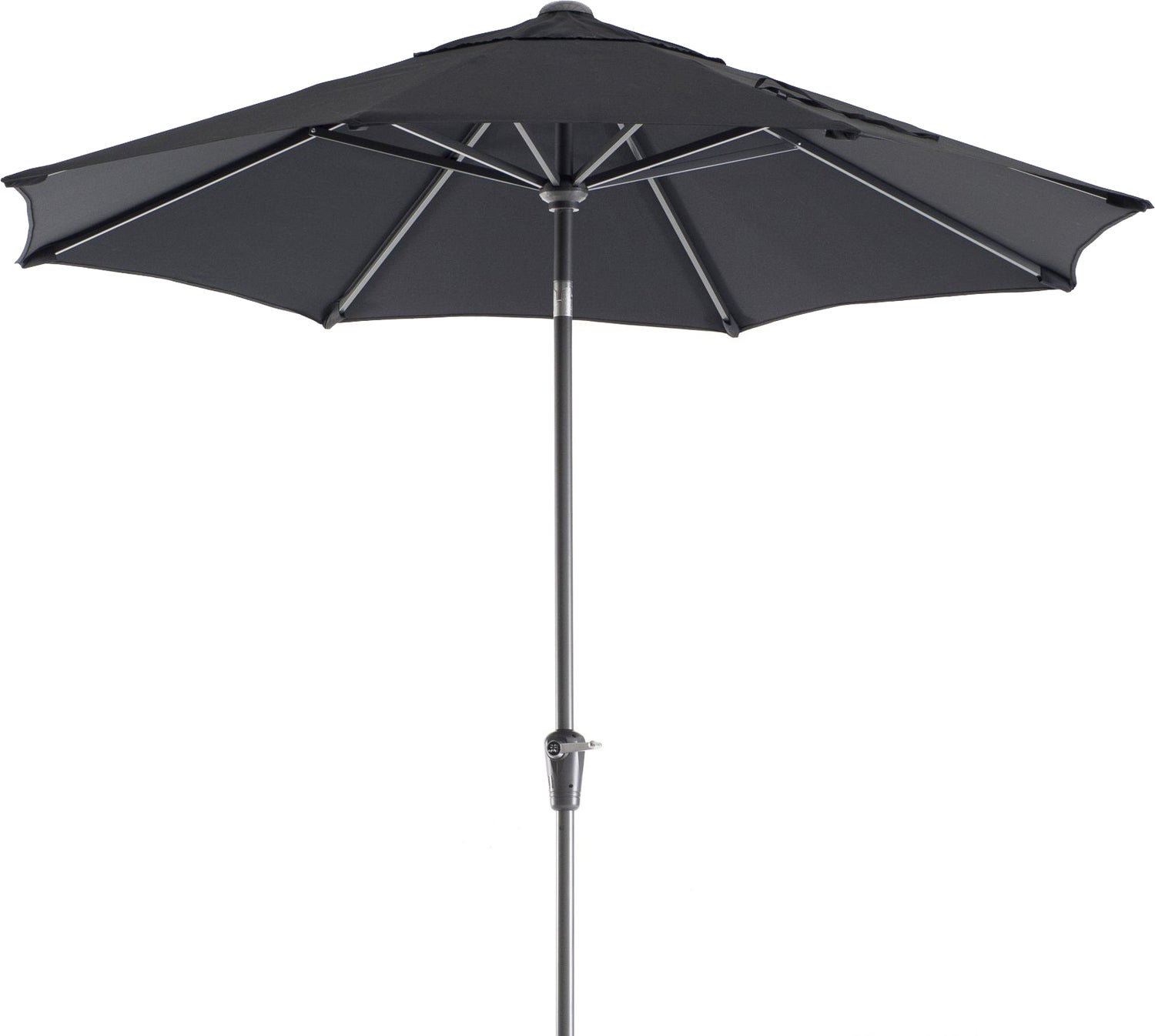 Intratuin parasol Trinidad zwart 80+UV D 300 cm