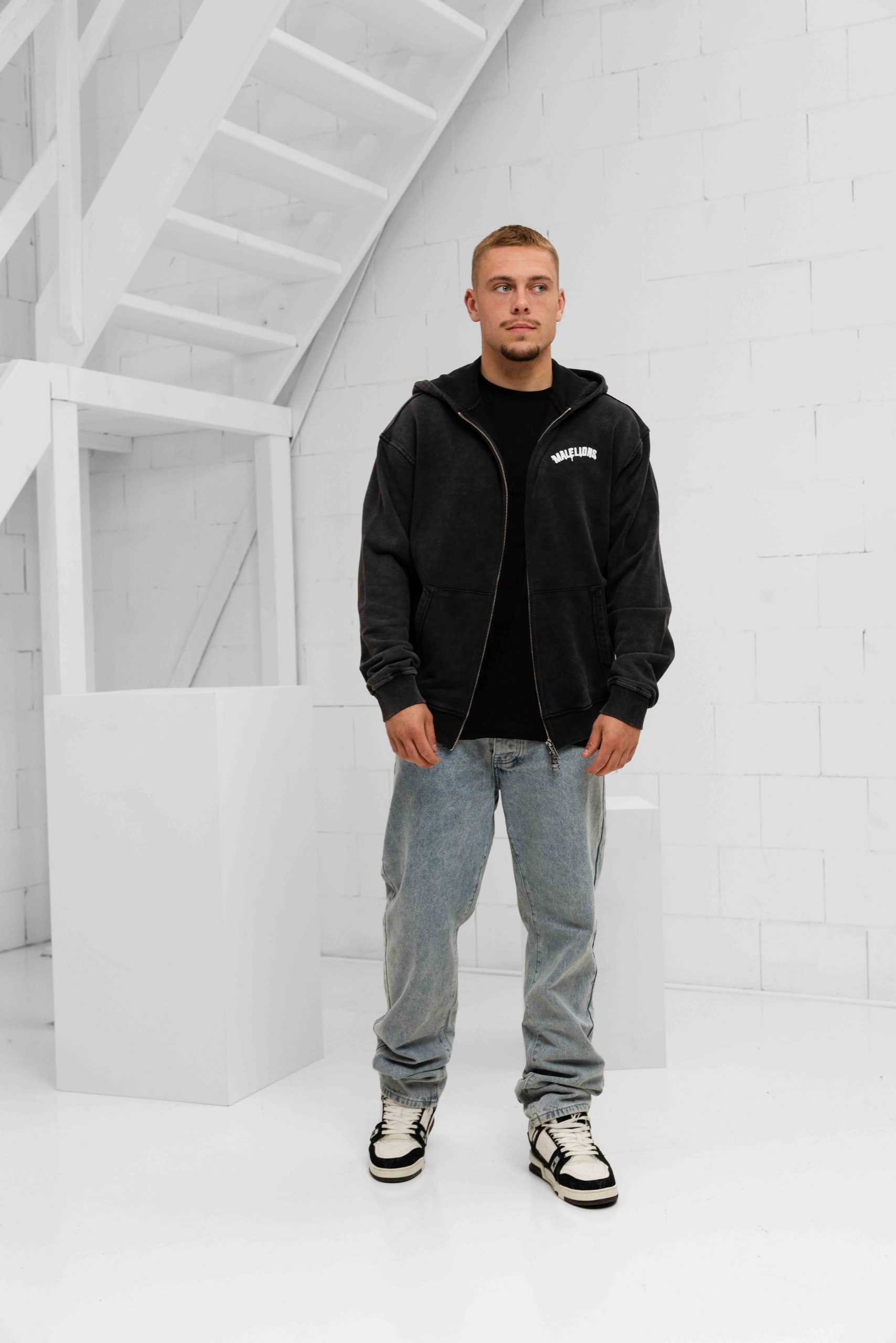 Malelions Graffiti Vest Heren Donkergrijs