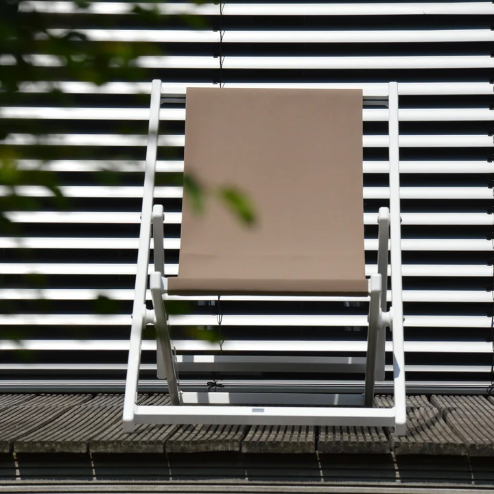 Jan Kurtz - Rimini Deckchair, Aluminium / schwarz