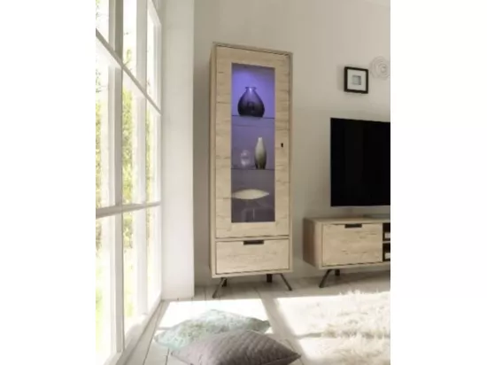 Vaisselier vitrine PALMA 56cm chêne