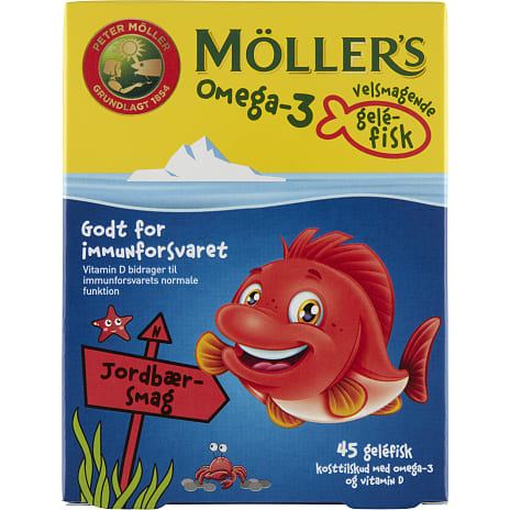 Omega-3 m. jordbærsmag