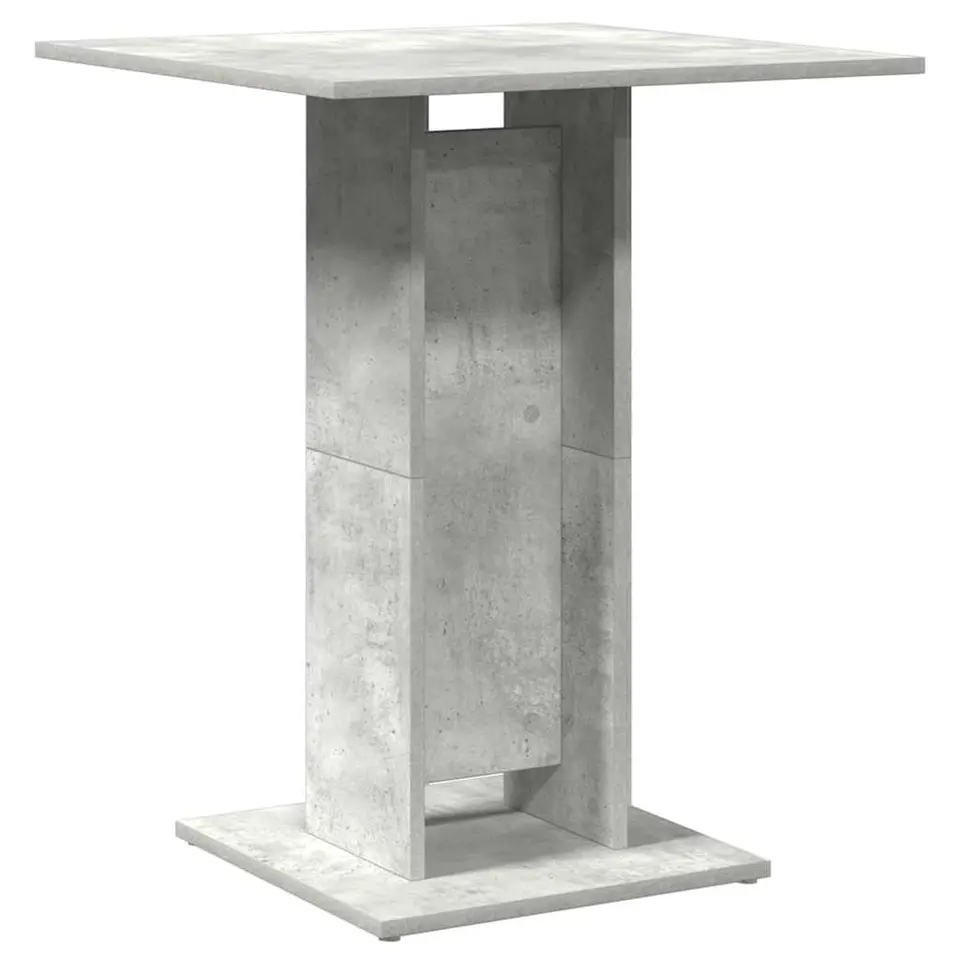 vidaXL - Bartafel - Grijs - Bewerkt hout