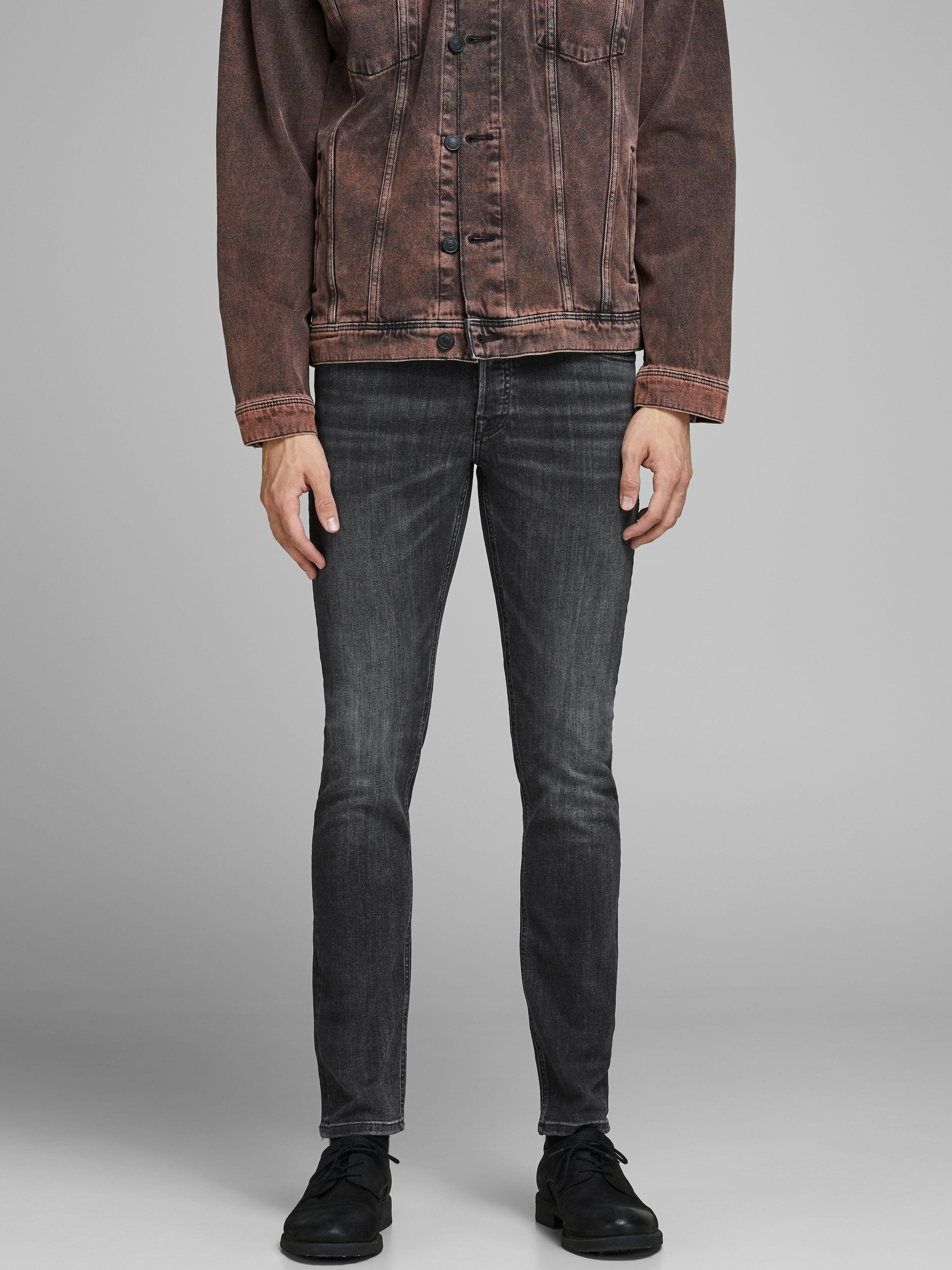 Jack & Jones Slim-fit-Jeans »JJIGLENN  Slim-Fit mit Stretch und praktischer 5-Pocket-Form«, mit Abriebeffekten