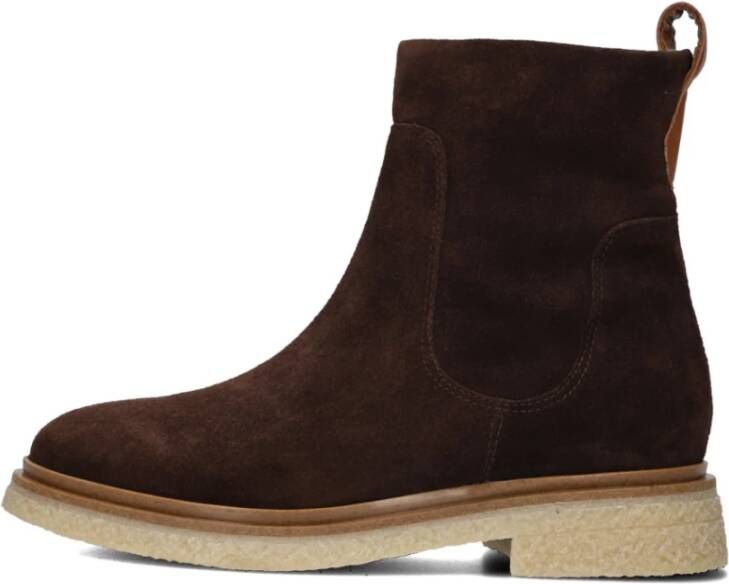 AYANA Enkelboots Dames 07-332 Maat: 39 Materiaal: Suède Kleur: Bruin