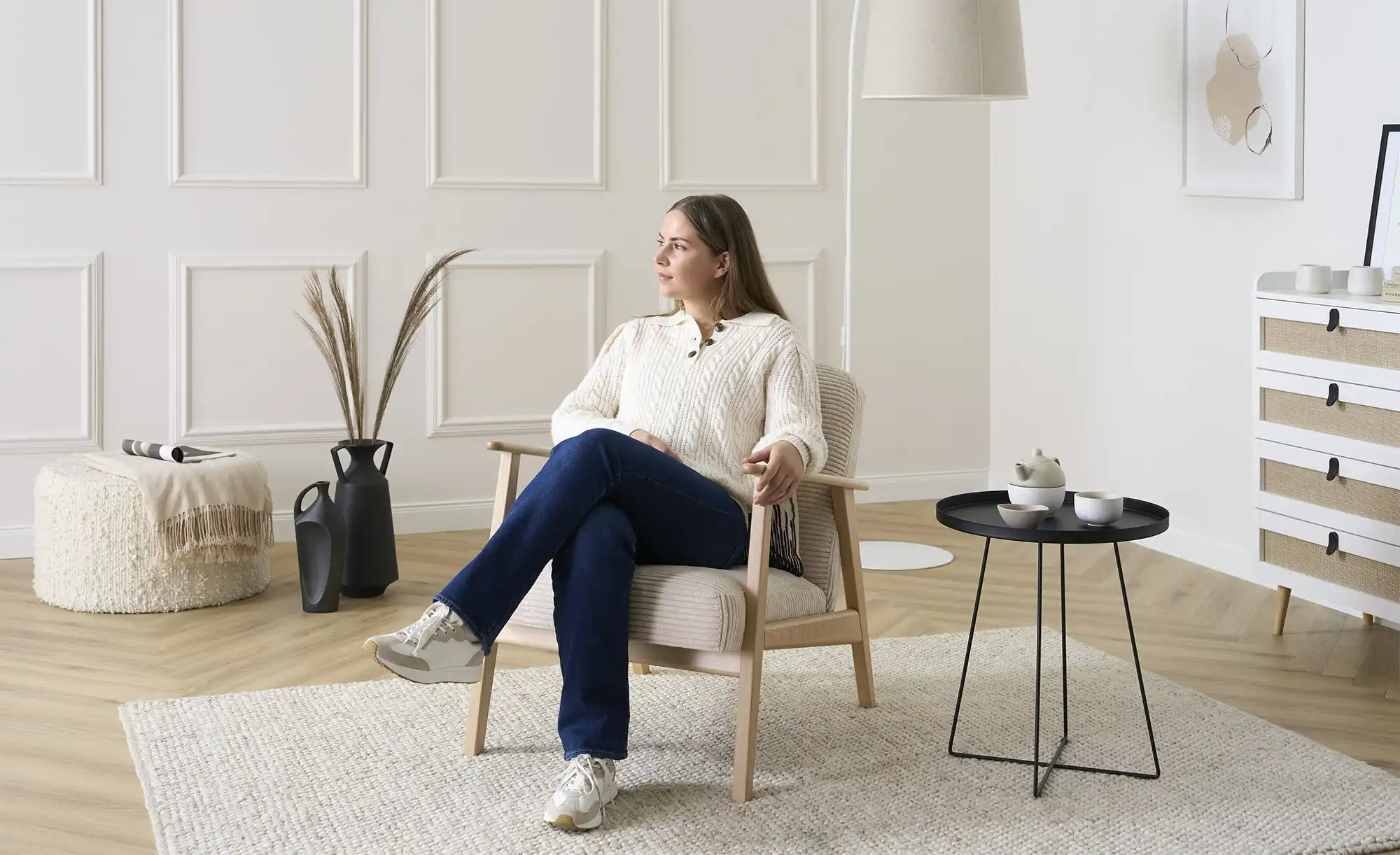 smart Sessel Cordstoff Rada