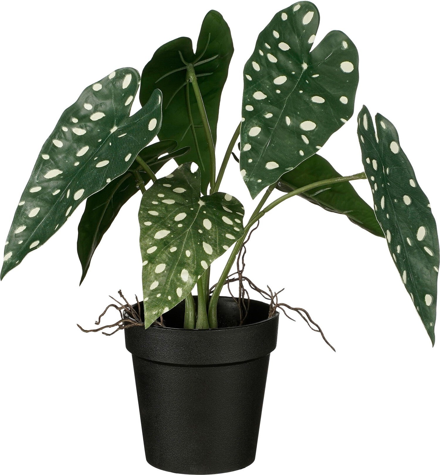 Mica Decorations kunstplant Alocasia groen H 27 D 25 cm