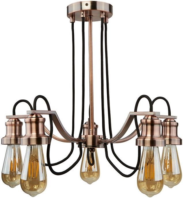 Hanglamp 1065-5CU Olivia ⌀49  x H26 cm