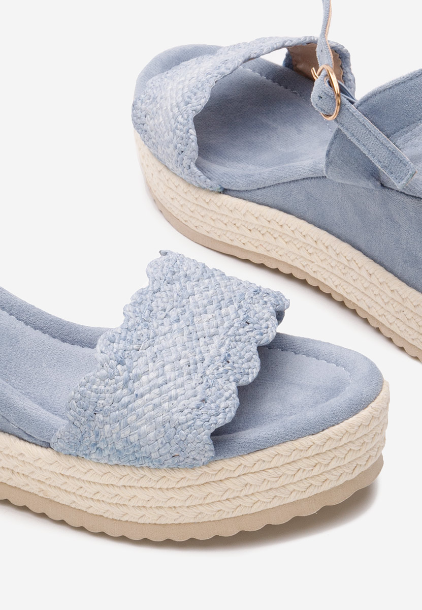 Sandales à plateforme bleues Miliana