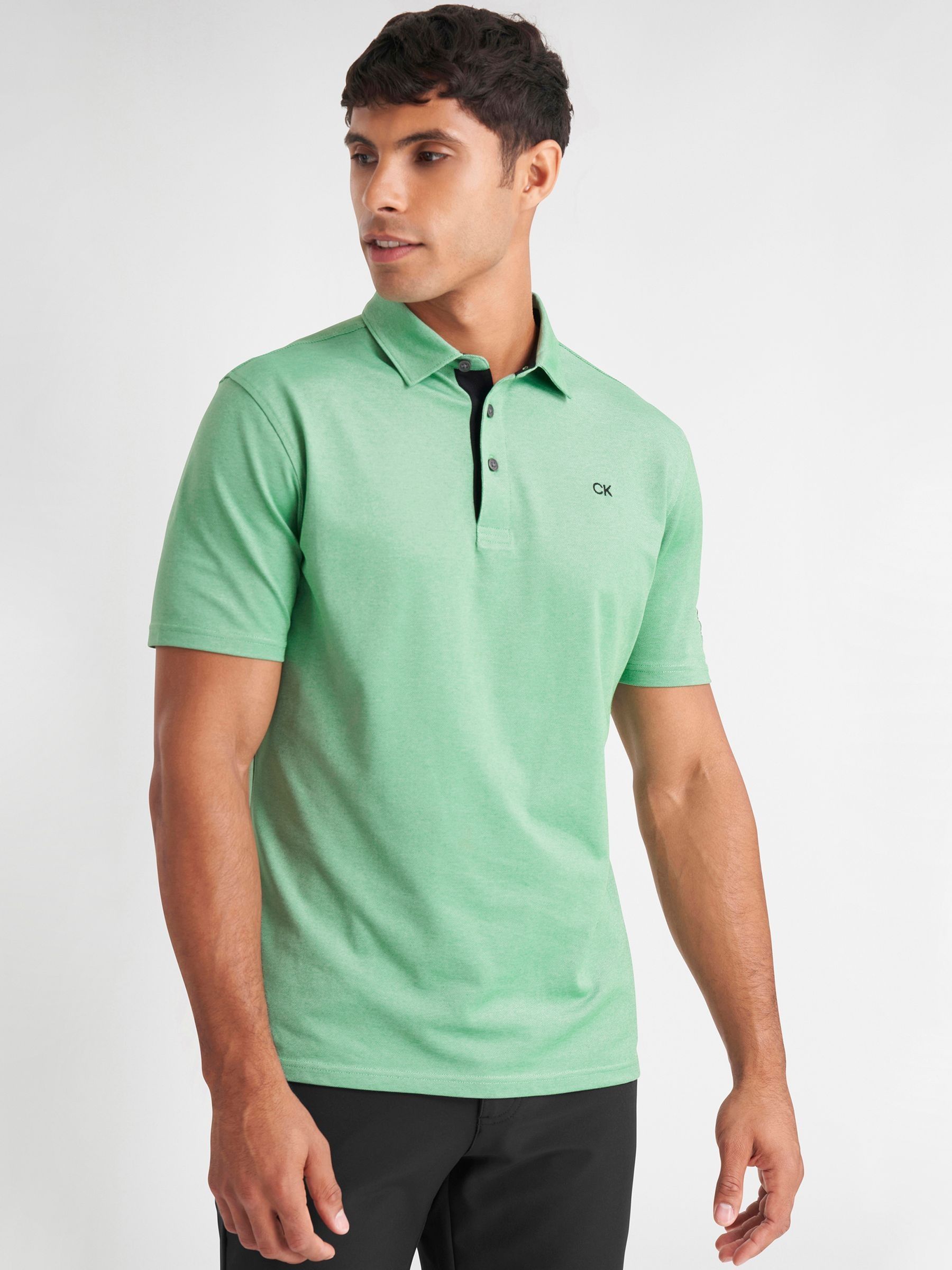 Groen - Calvin Klein Golf Uni poloshirt